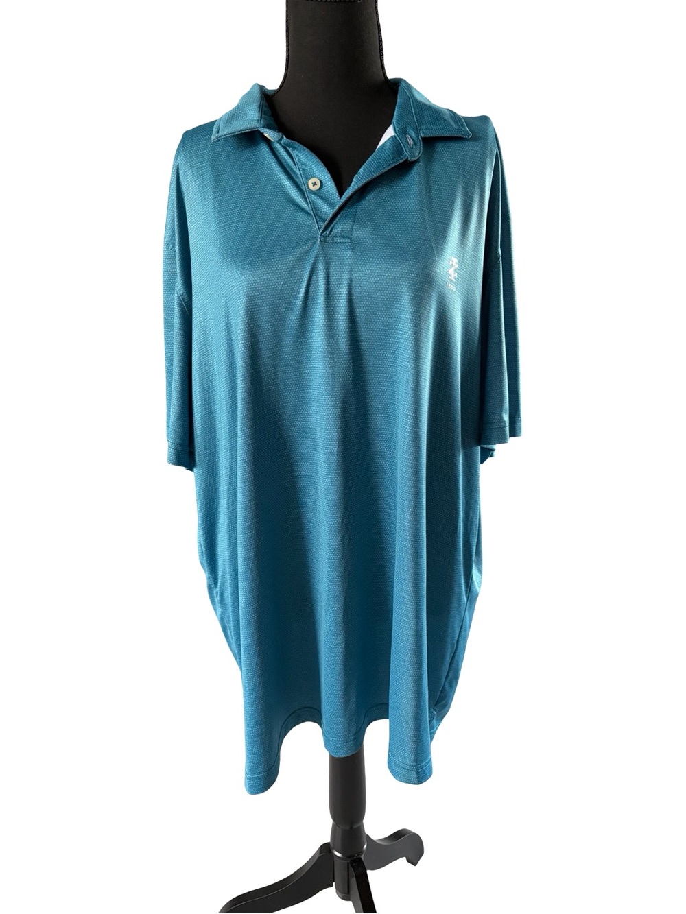 Izod Men's Teal Short-Sleeve Polo